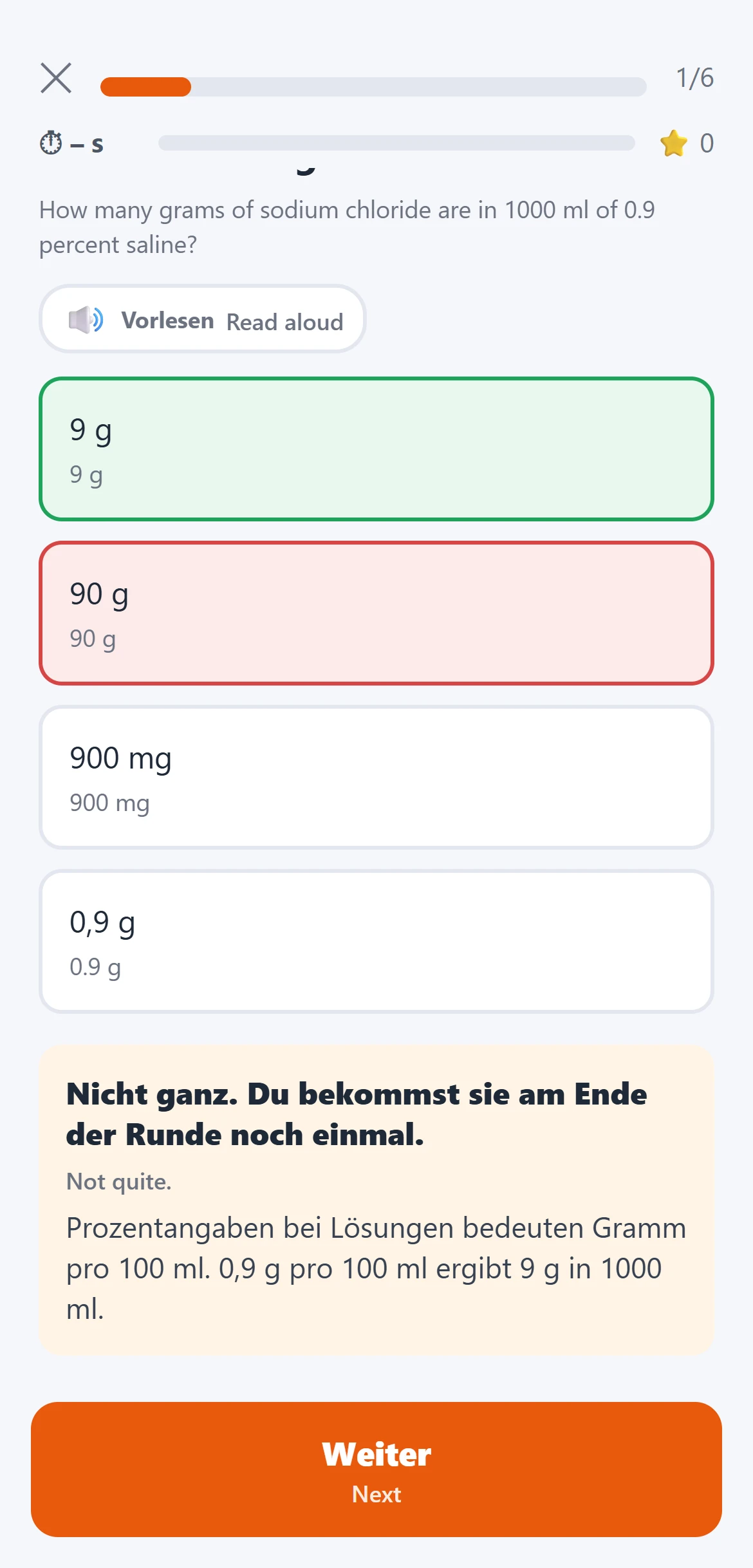 Amicura Erklärung nach einer Antwort